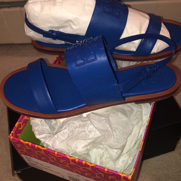 Tory Burch Jelly Blue sandals size 9 - Picture 4 of 5